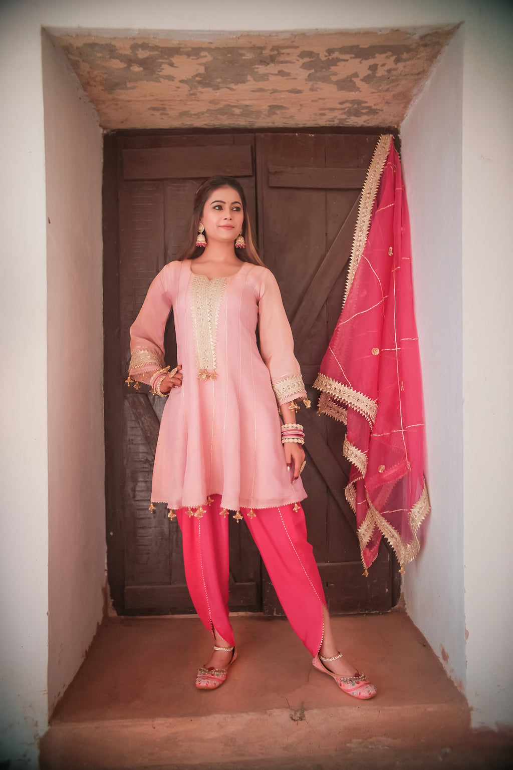 Nazakat- E- Gulnaz Kurta Tulip Pants Set