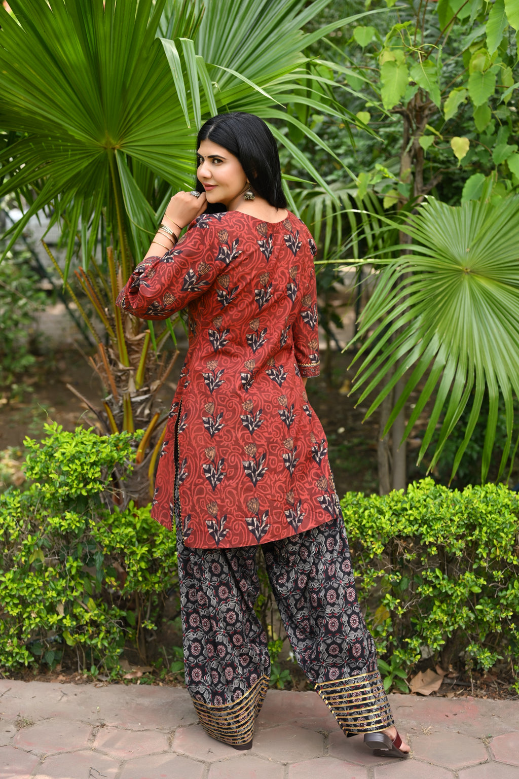 Fiza Festive Farshi Salwar Co-ord Set