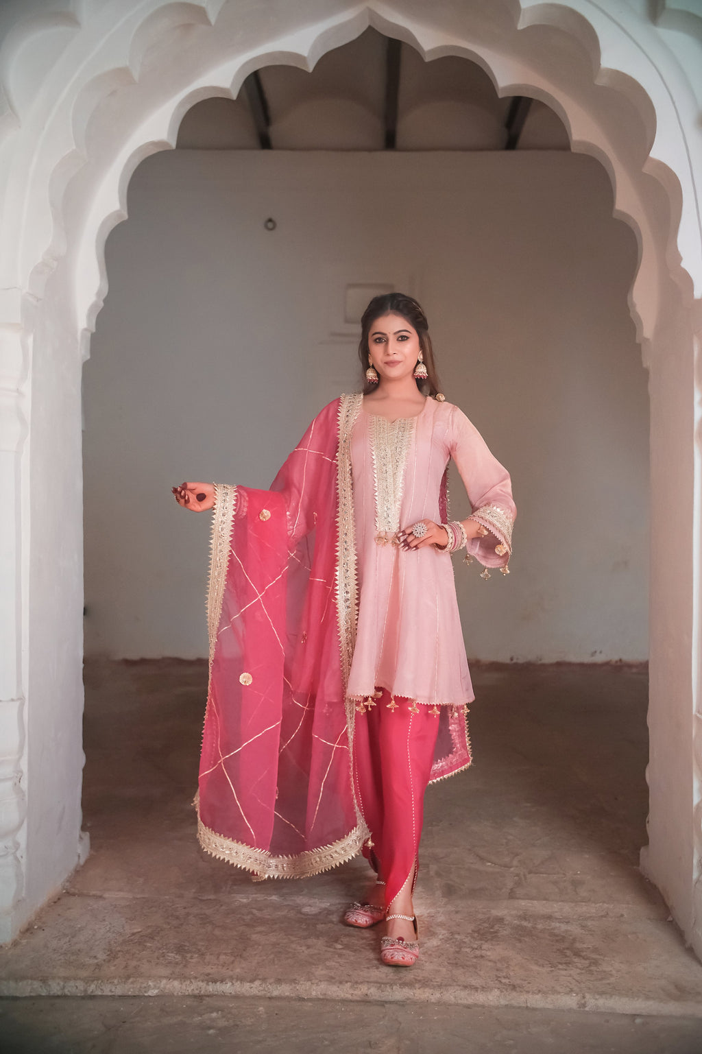 Nazakat- E- Gulnaz Kurta Tulip Pants Set