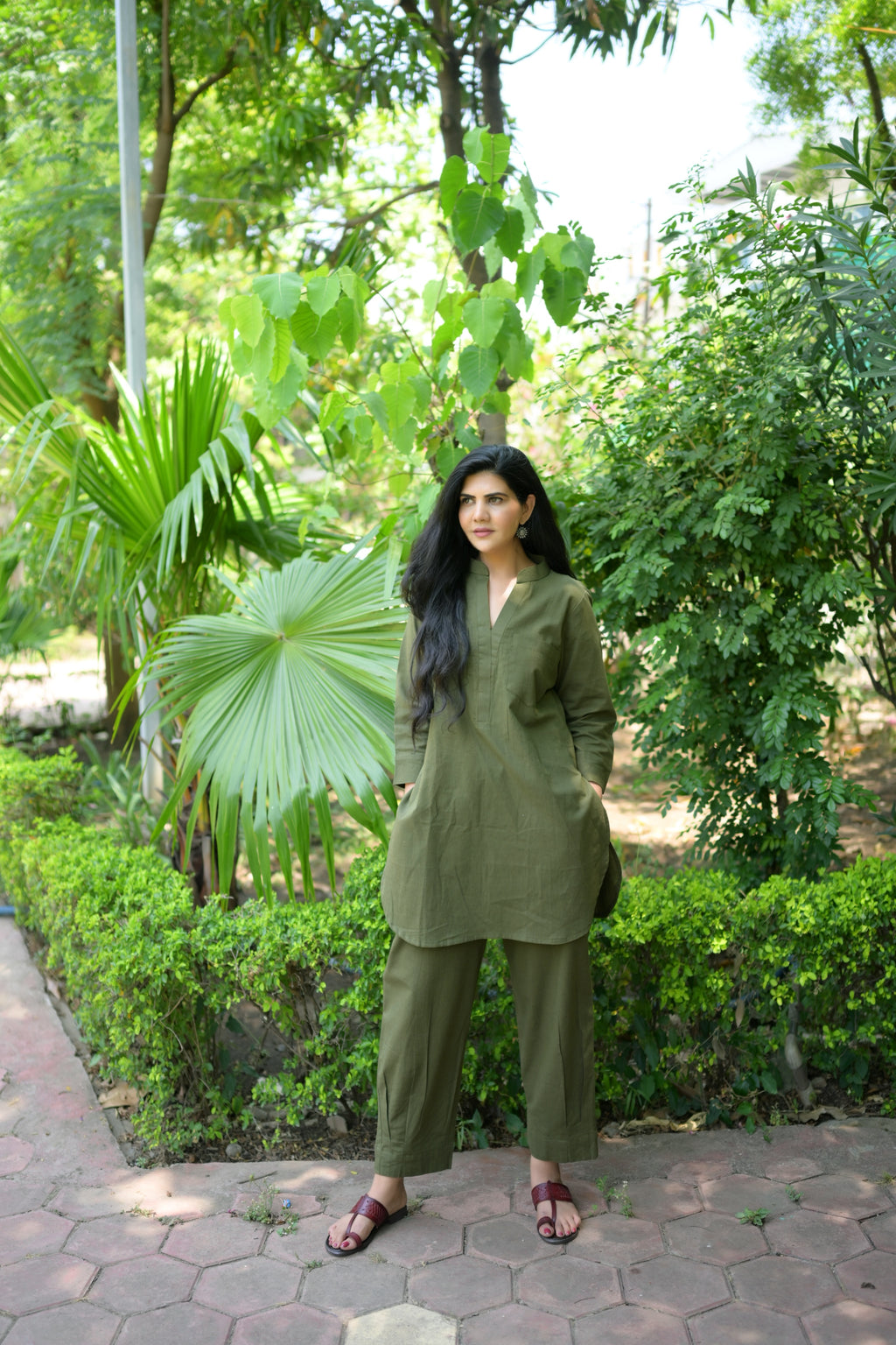 Green Organic Cotton Co-ord Set