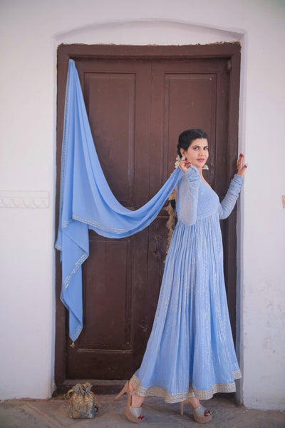 Nazakat- E-Ishq Anarkali Set hover image