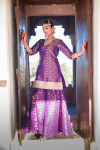 Nazakat-E-Haya Kurta Sharara Set