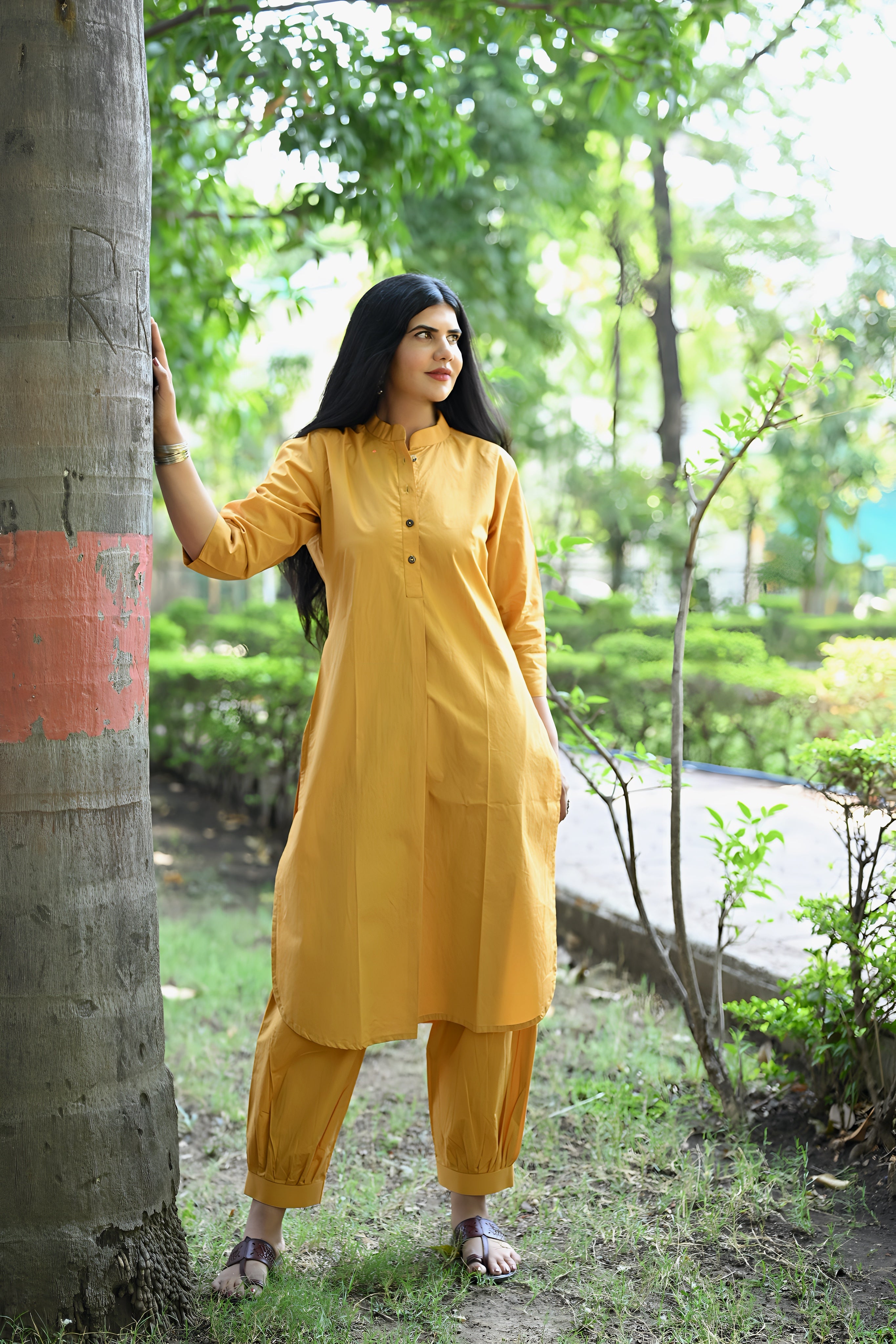 Sunflower Cotton Co-ord Set