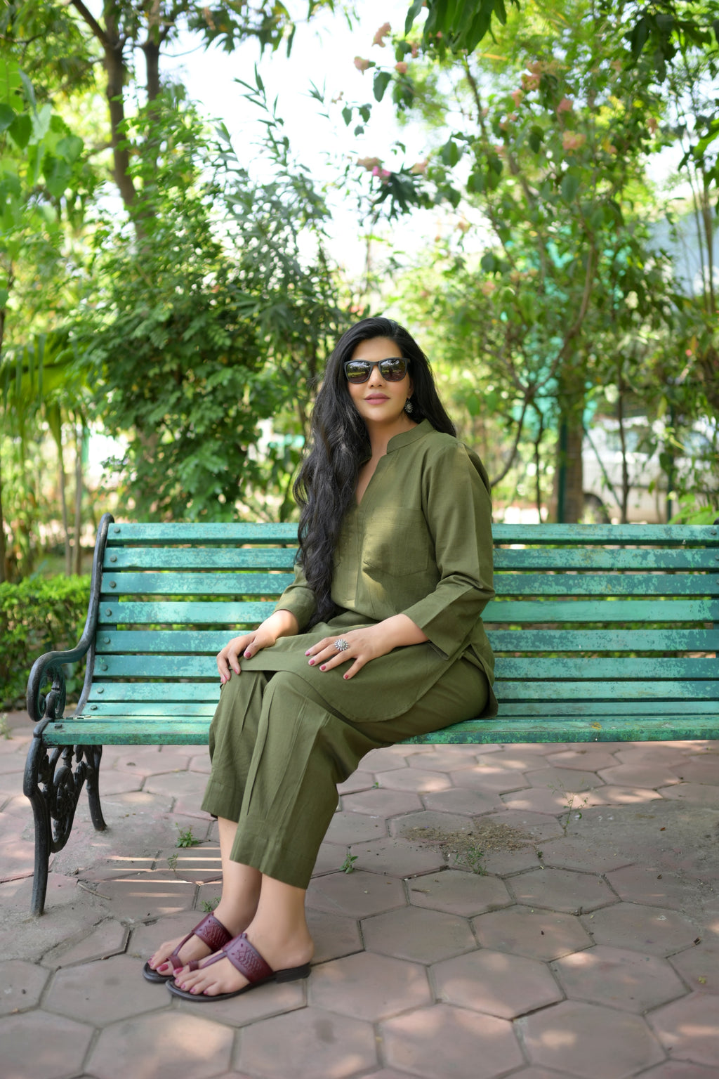 Green Organic Cotton Co-ord Set