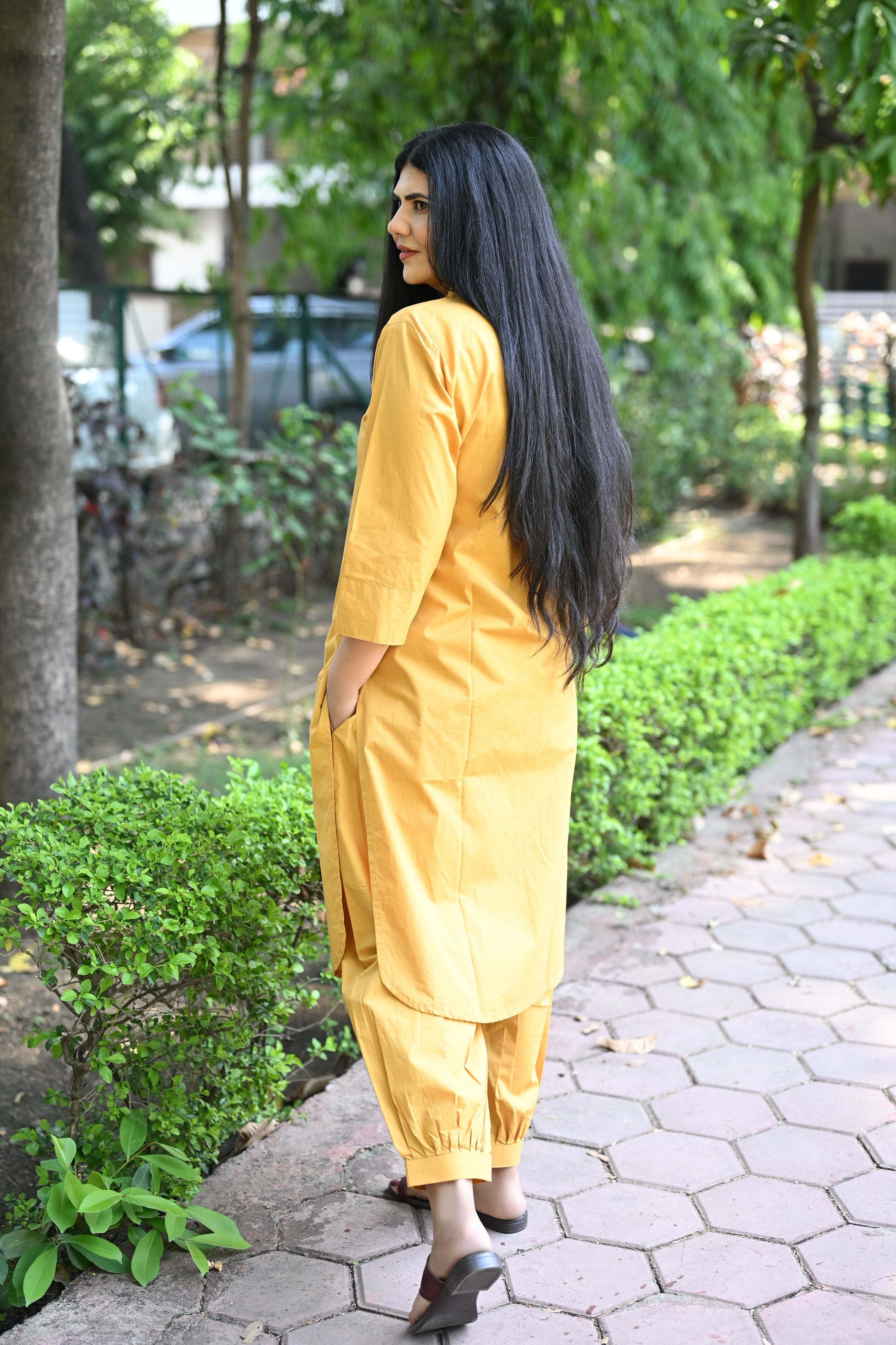 Sunflower Cotton Co-ord Set