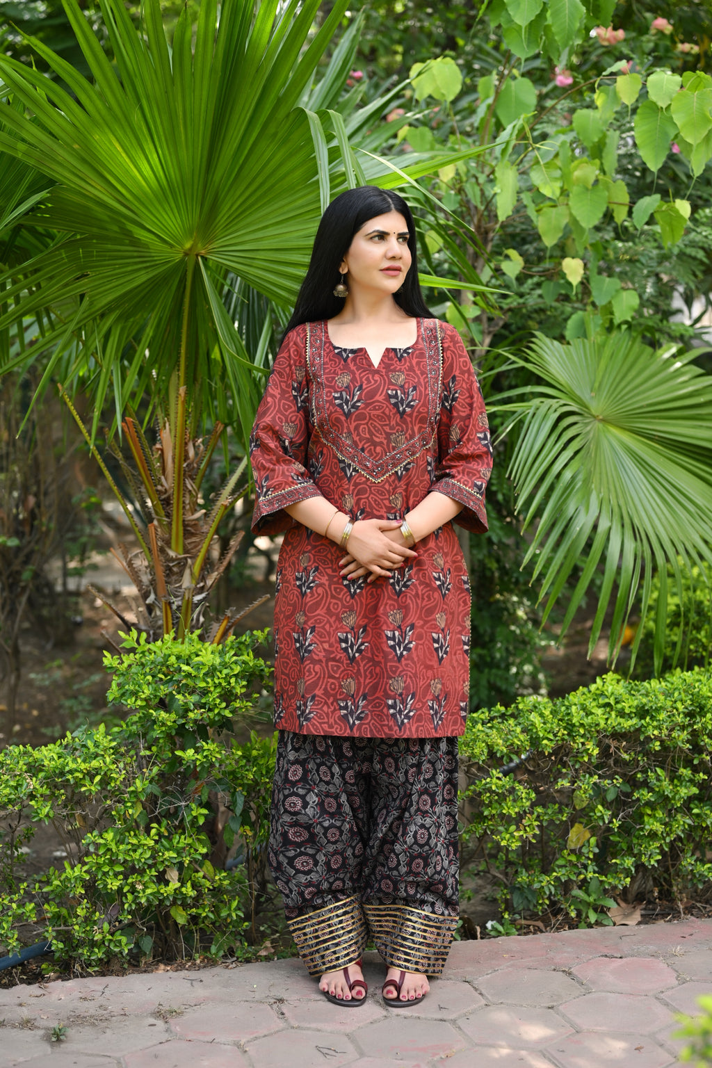 Fiza Festive Farshi Salwar Co-ord Set