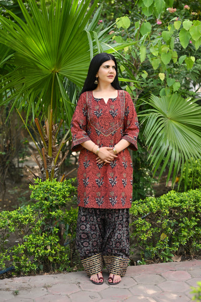 Fiza Festive Farshi Salwar Co-ord Set
