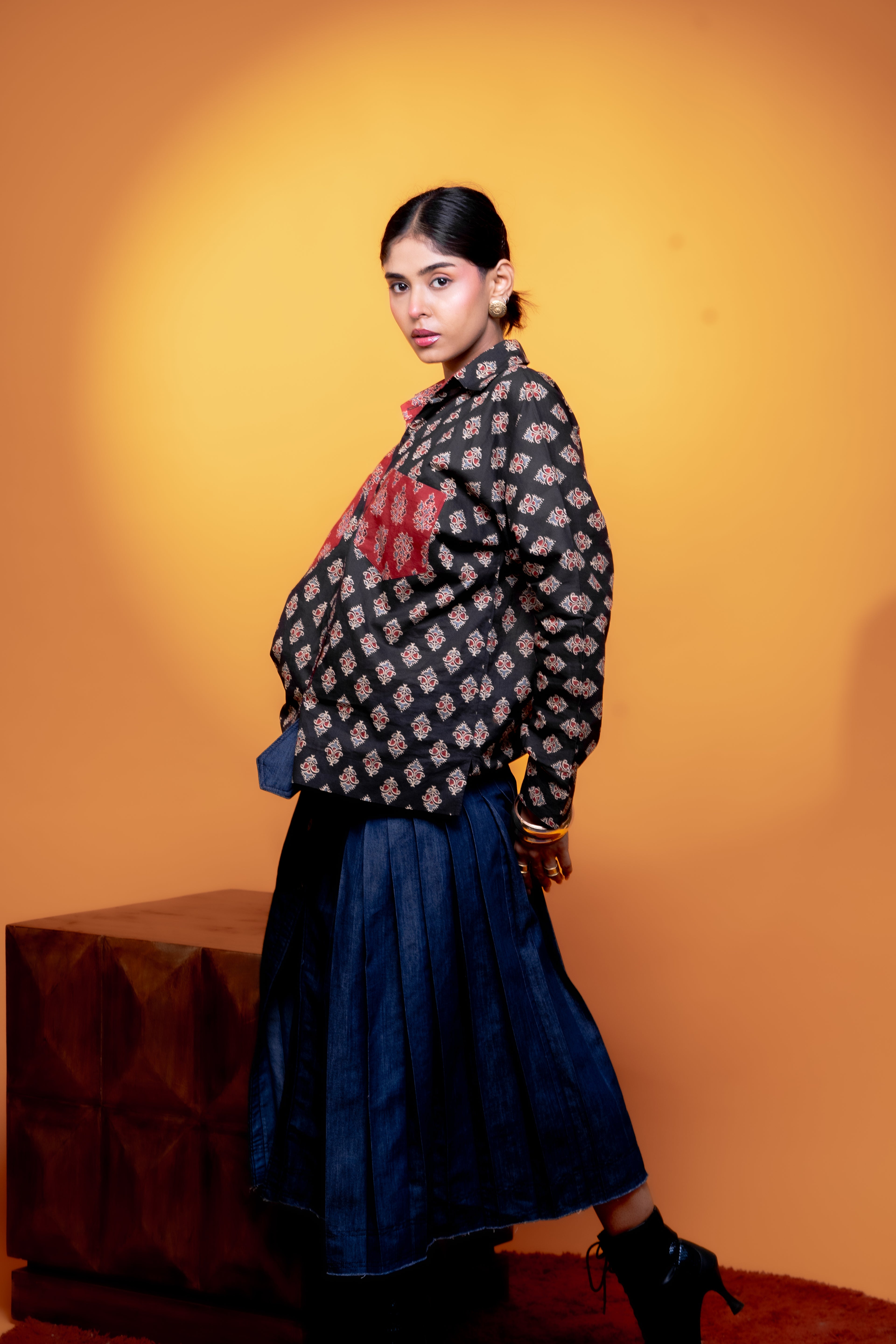 Kalamkari Noir Shirt