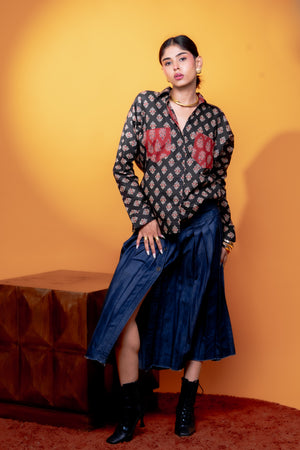 Kalamkari Noir Shirt