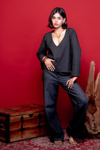 Black Gulzaar Kurti