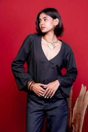 Black Gulzaar Kurti