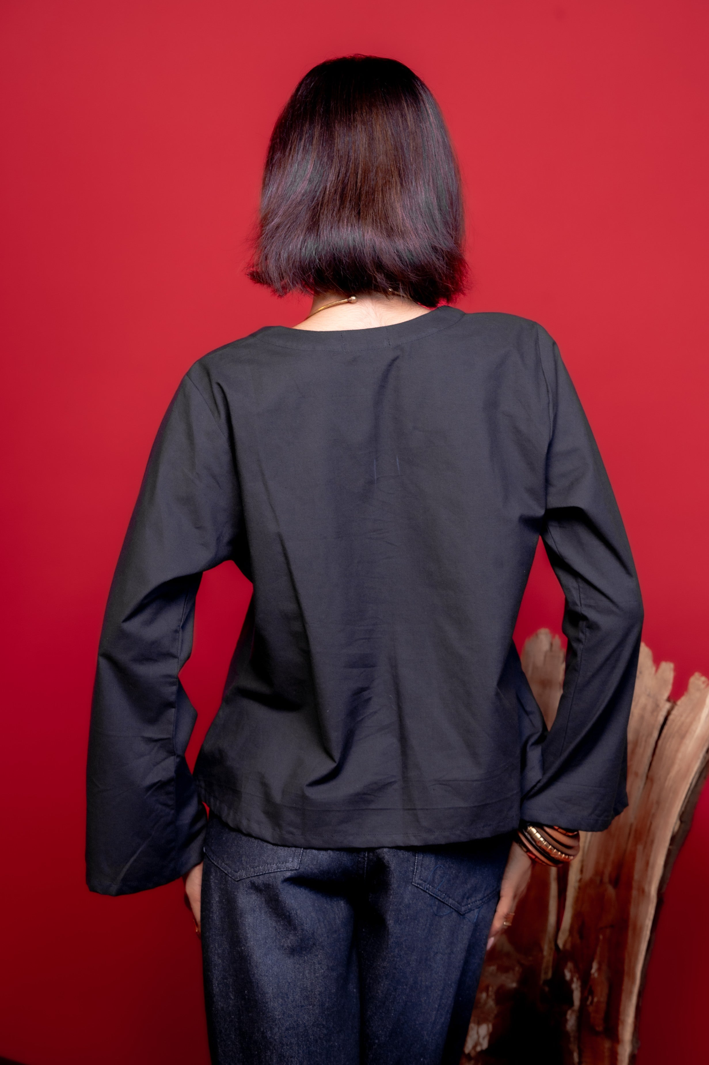Black Gulzaar Kurti