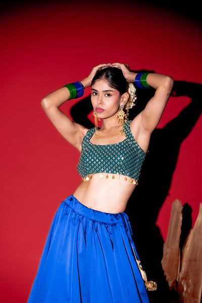 Morni-E-Aangan Lehenga Set hover image