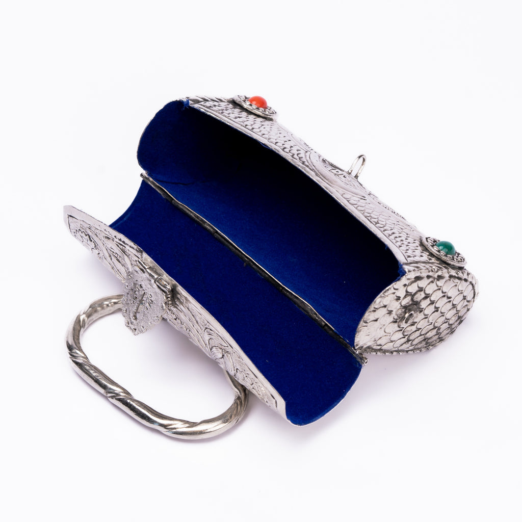 Silver Handcrafted Clutch