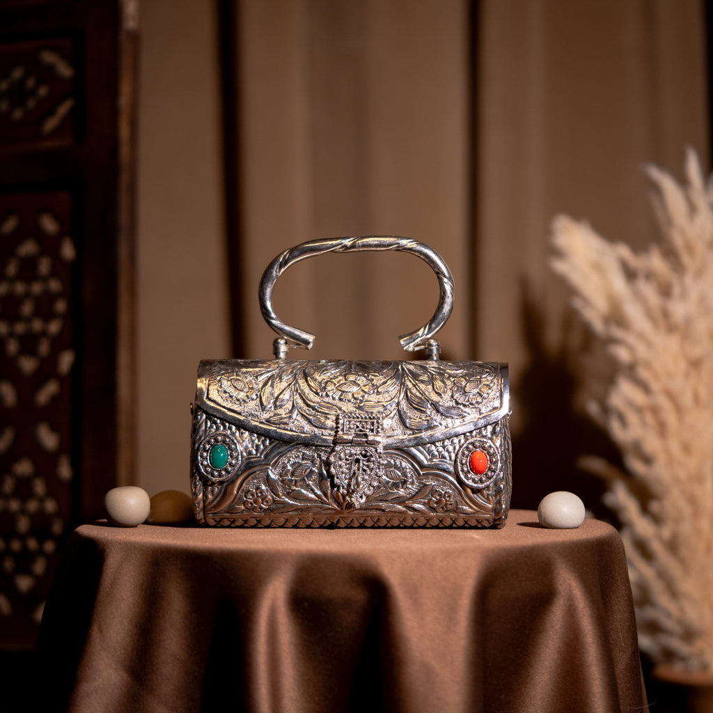 Silver Handcrafted Clutch