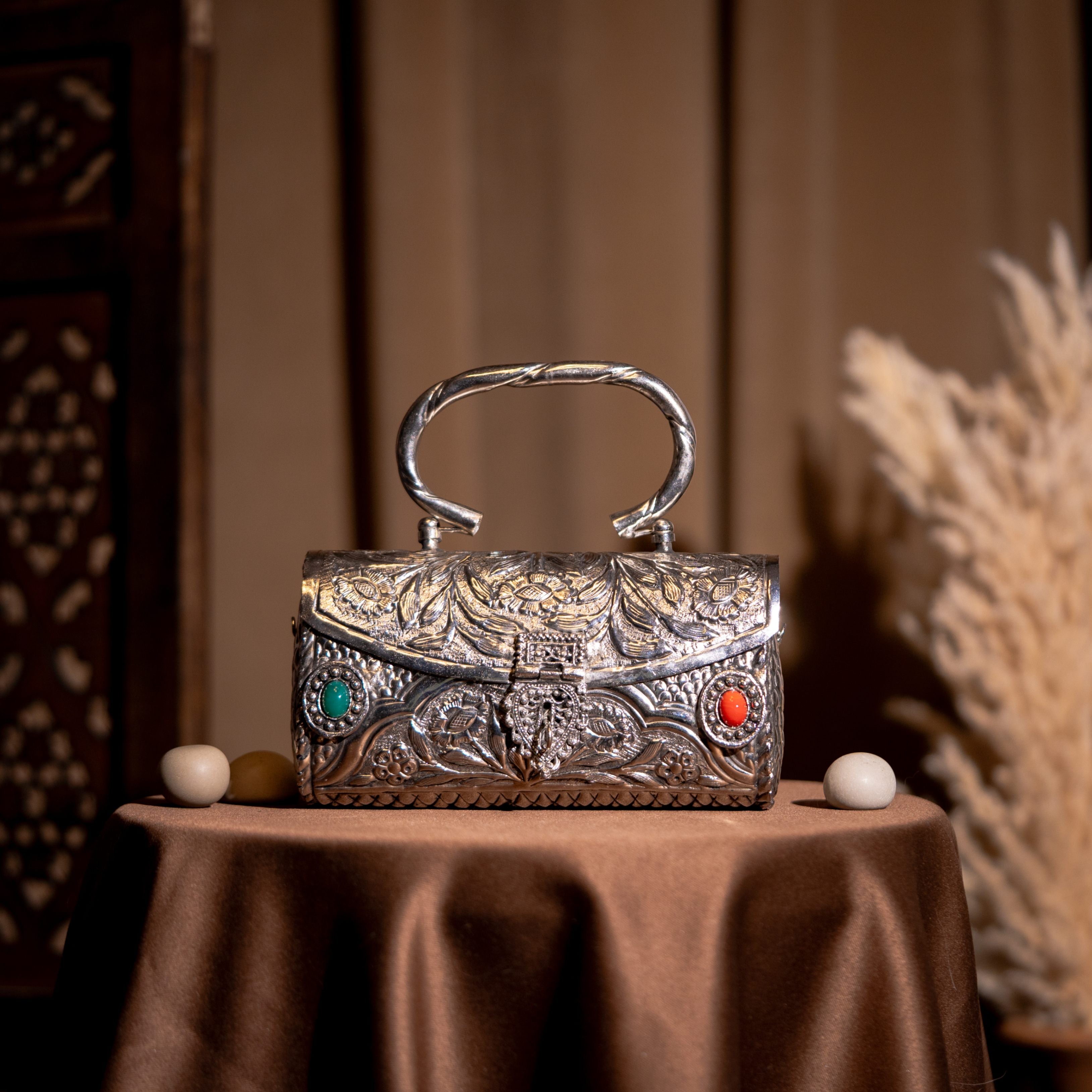Silver Handcrafted Clutch