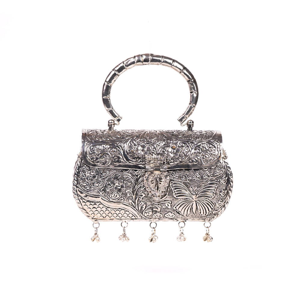 Oxidized Silver Purse