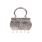 Oxidized Silver Purse