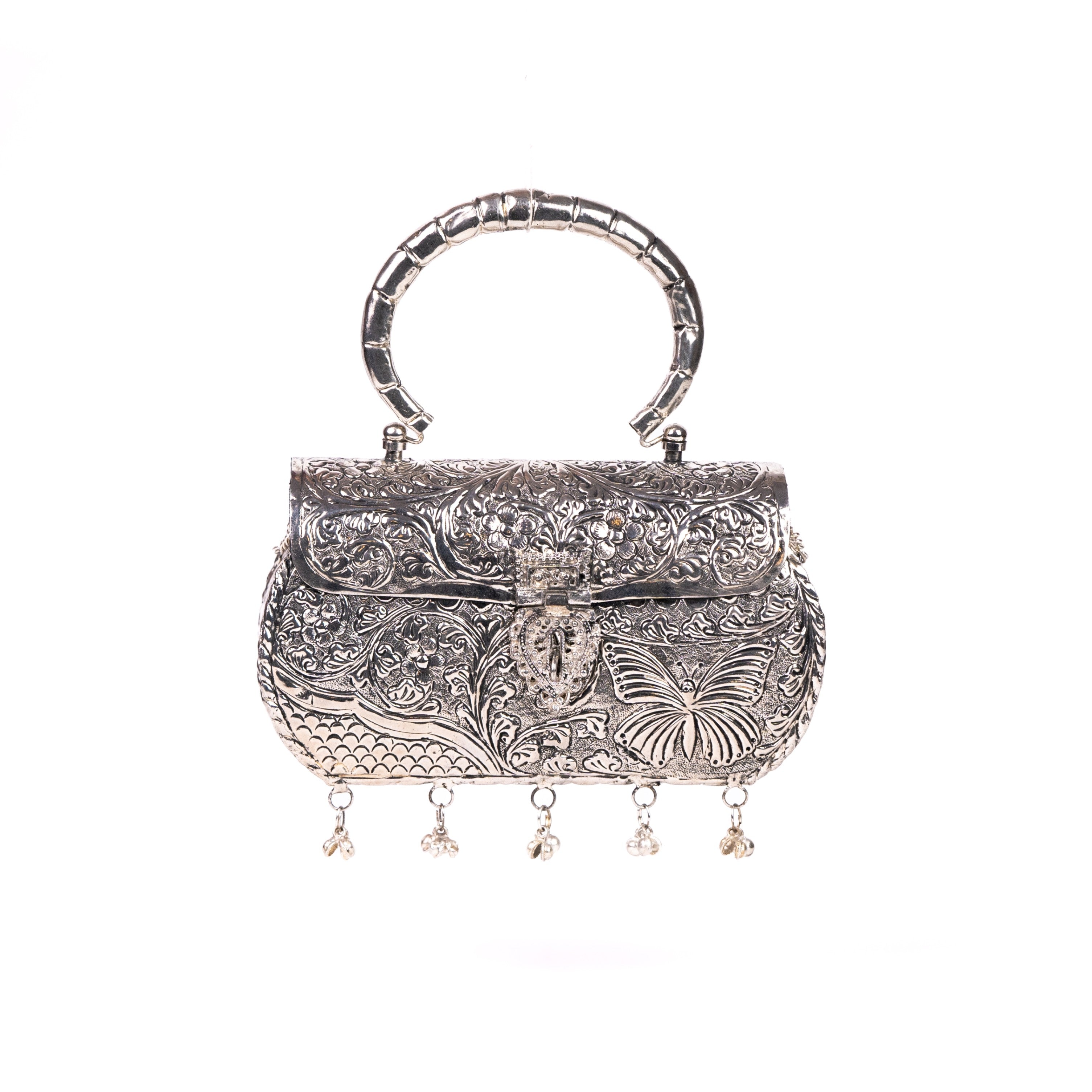 Oxidized Silver Purse