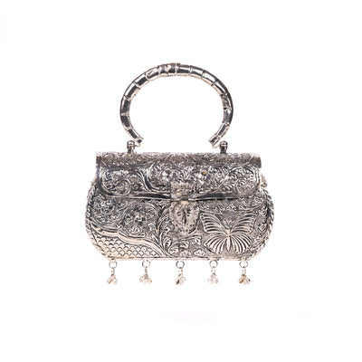Oxidized Silver Purse hover image