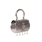 Oxidized Silver Purse