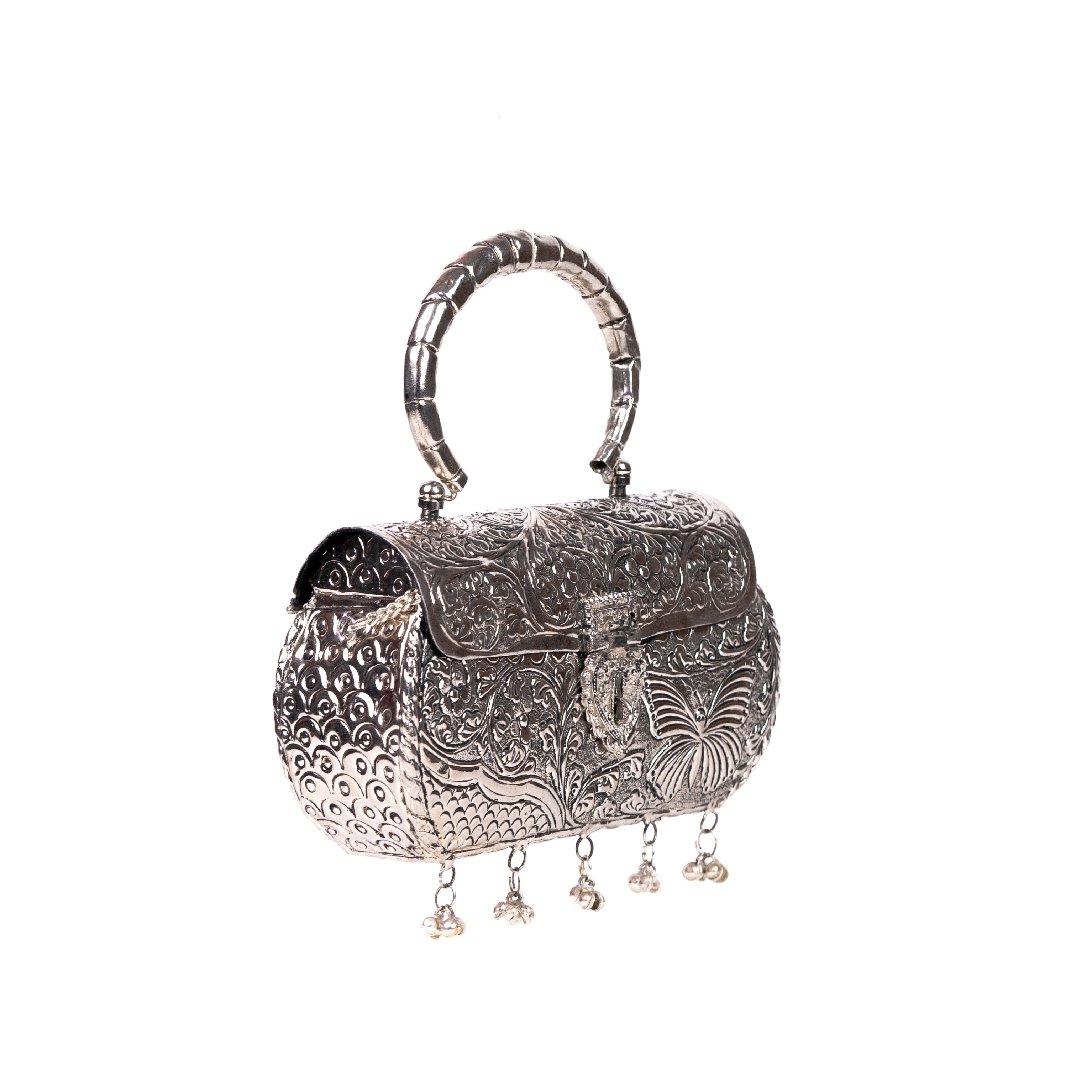 Oxidized Silver Purse