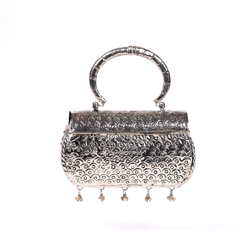 Oxidized Silver Purse
