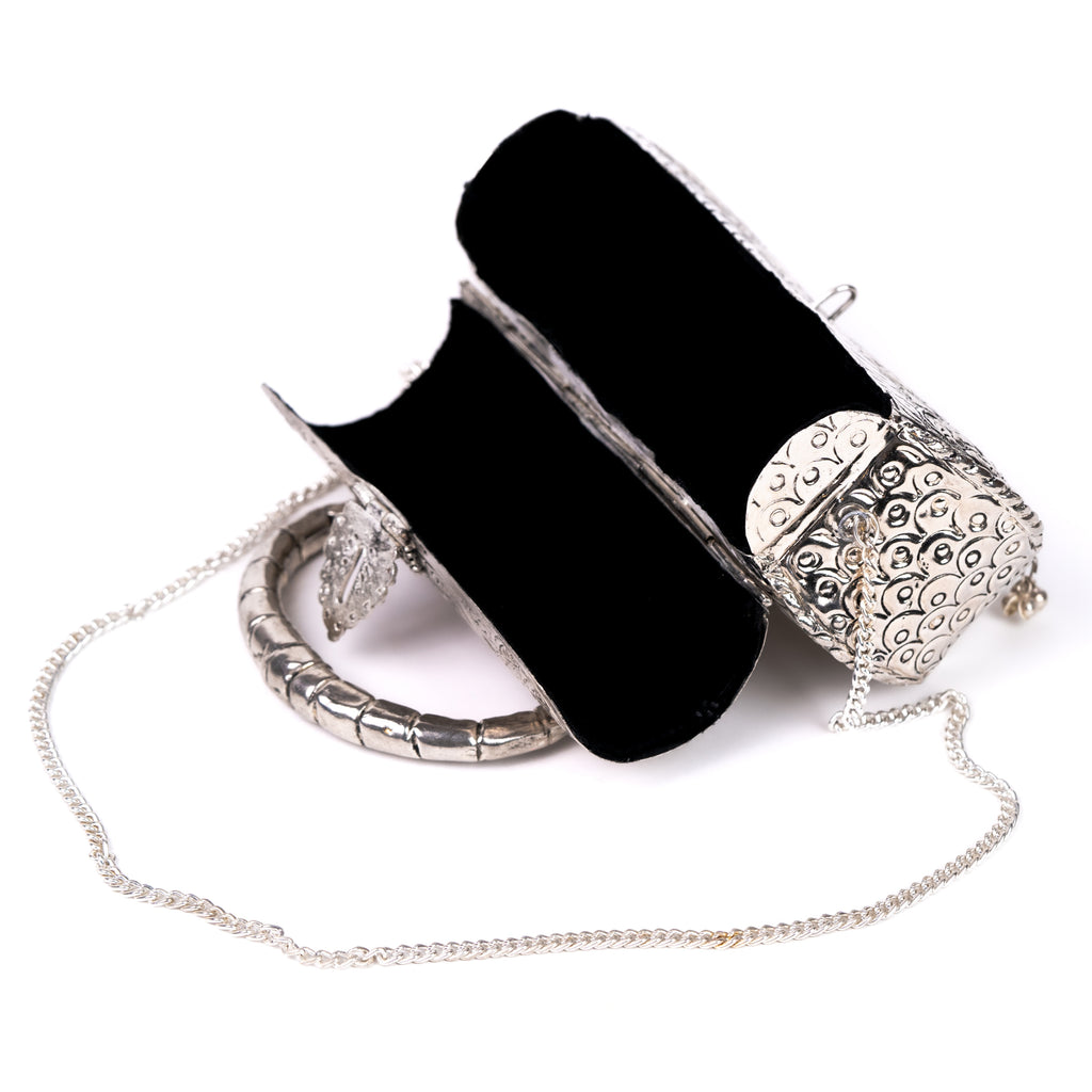 Oxidized Silver Purse