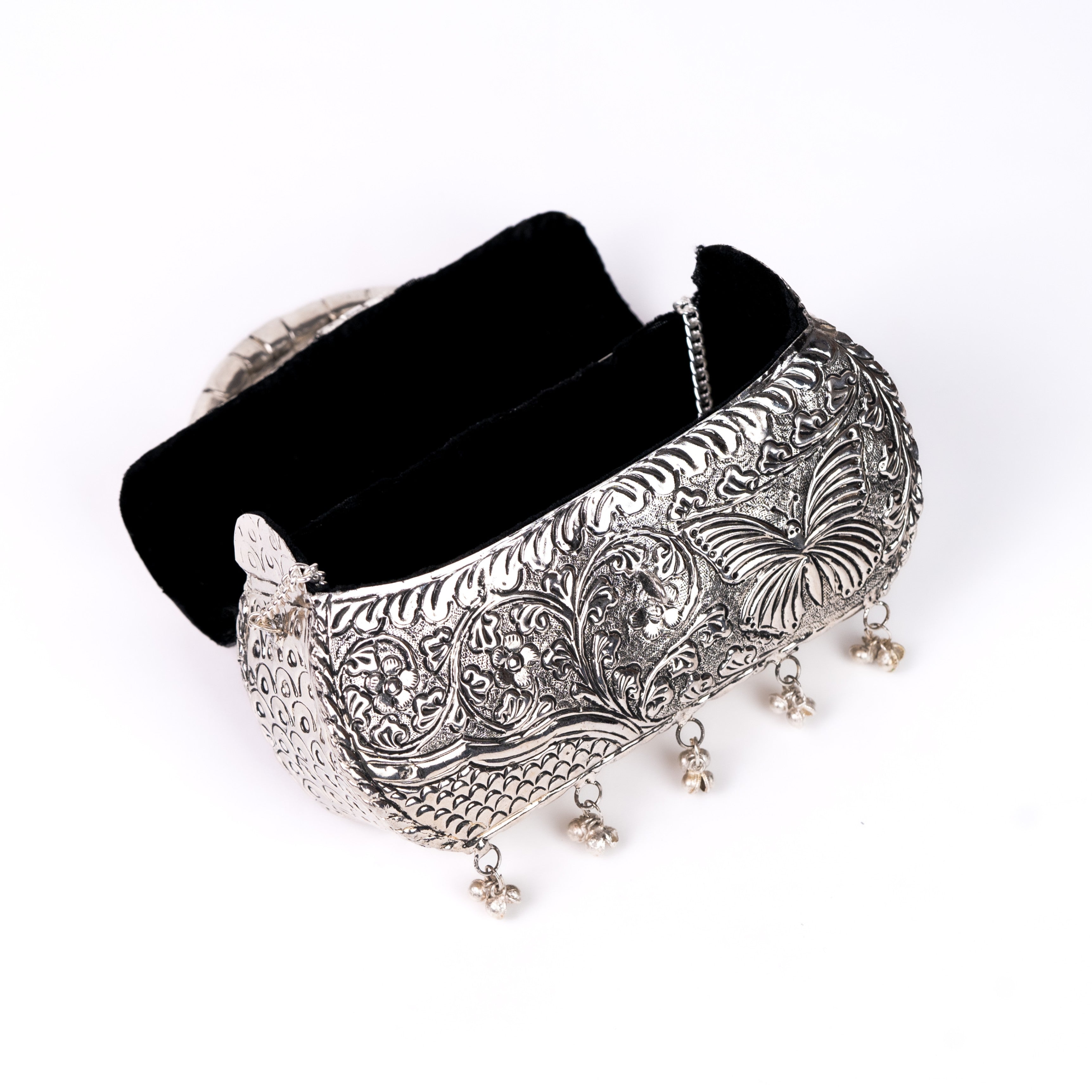 Oxidized Silver Purse