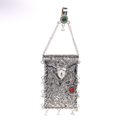 Ethnic Silver Box Bag hover image