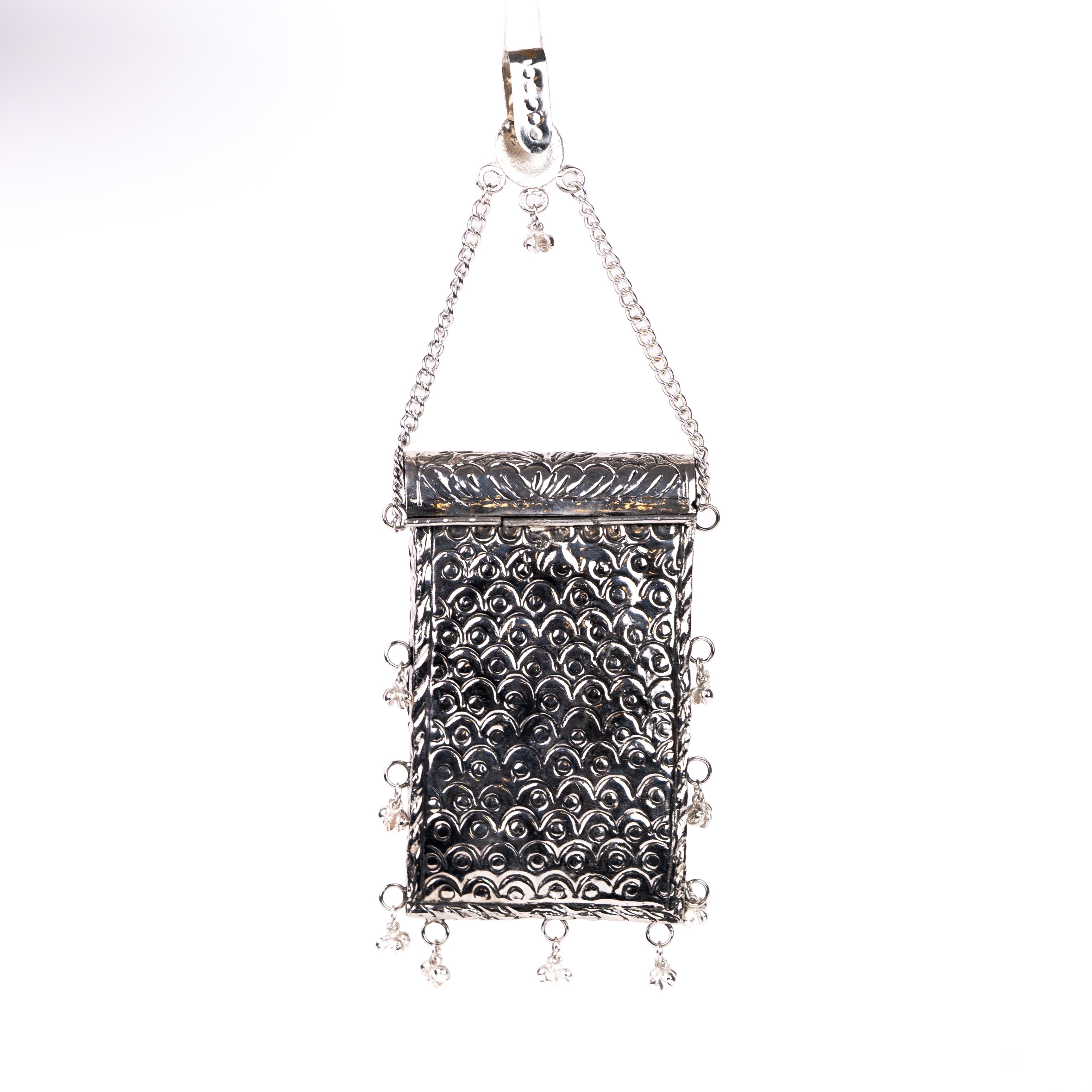 Ethnic Silver Box Bag