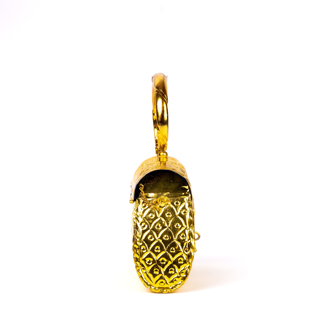 Golden Handcrafted Clutch