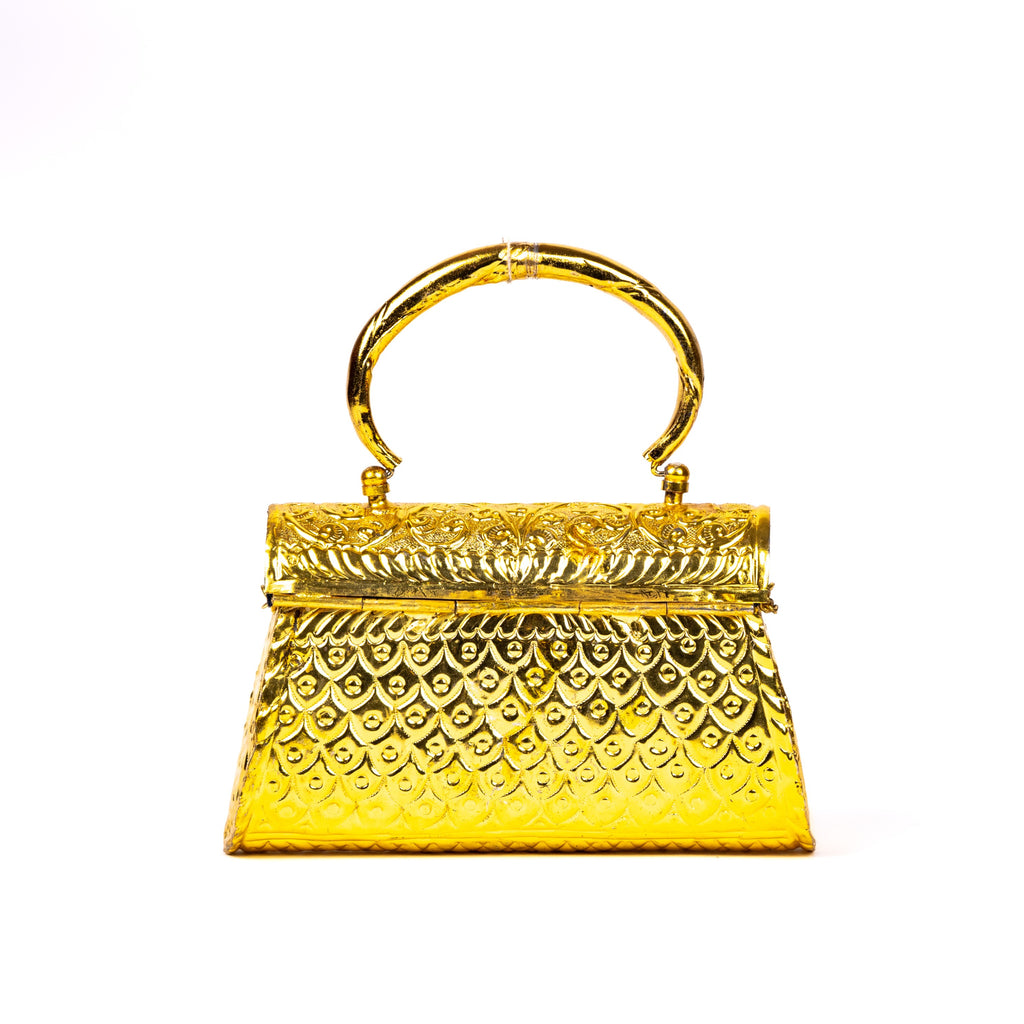 Golden Handcrafted Clutch