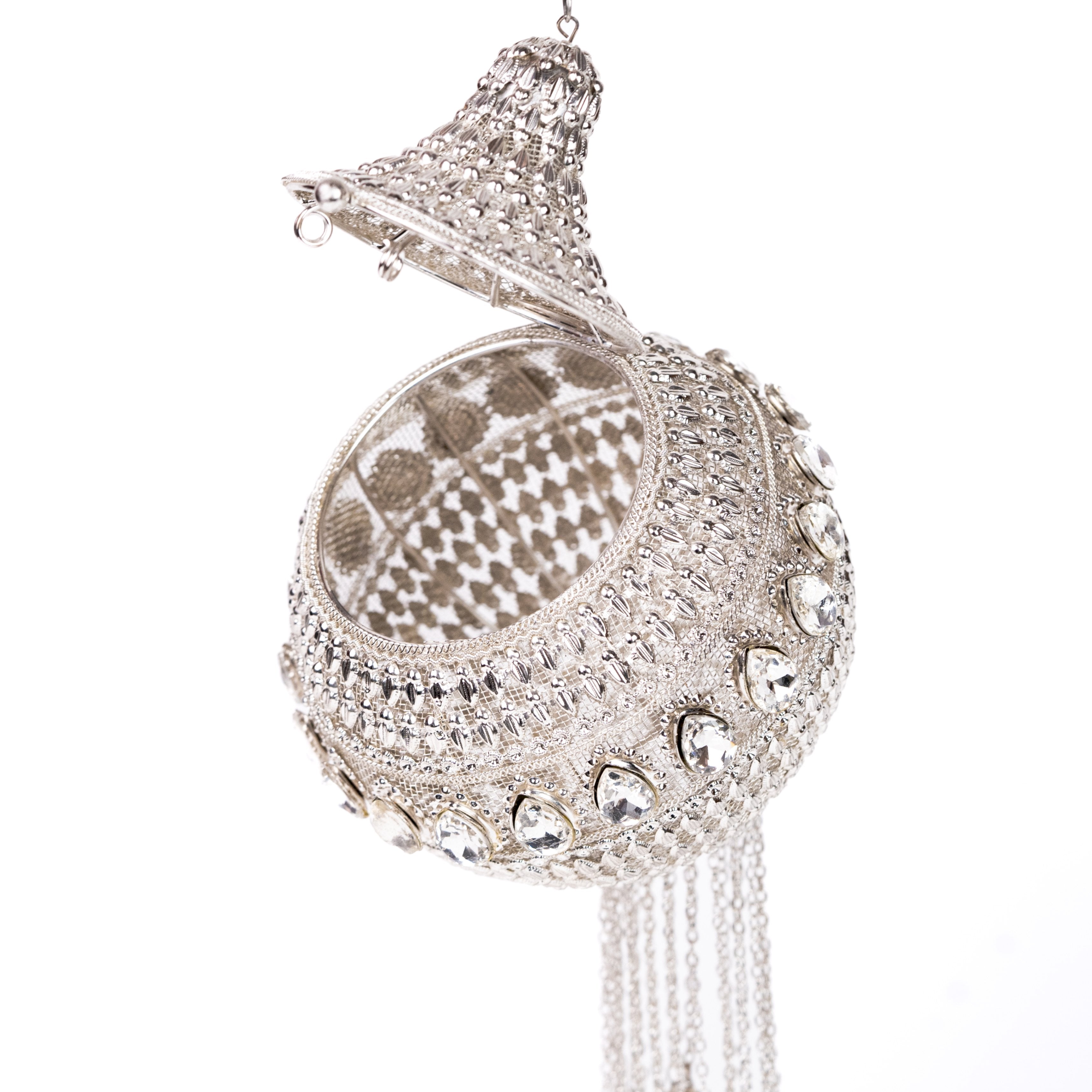 Silver Bloom Potli