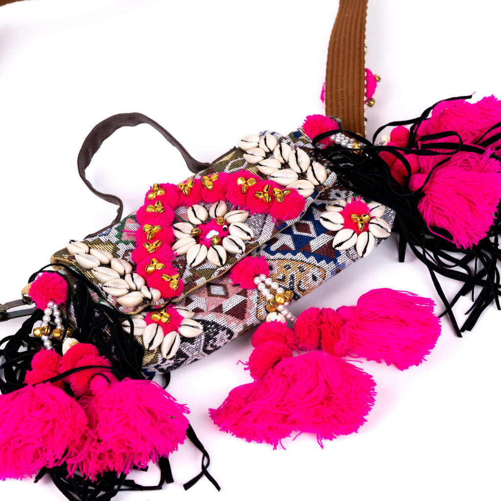 Embroidered Sling Bag