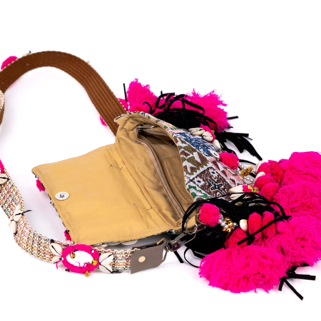 Embroidered Sling Bag