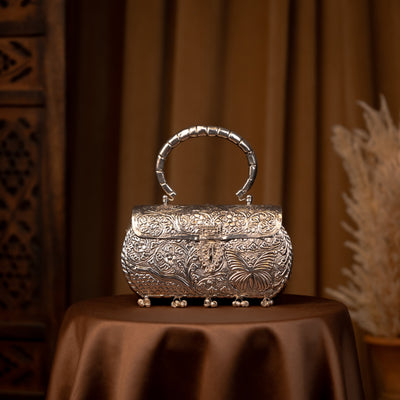Oxidized Silver Purse