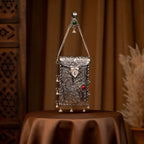 Ethnic Silver Box Bag