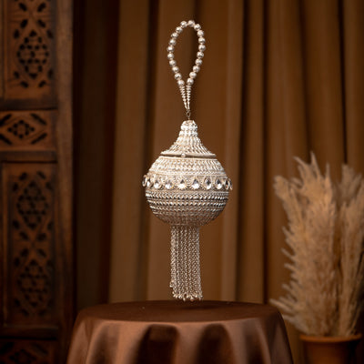 Silver Bloom Potli