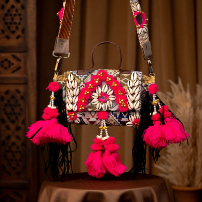 Embroidered Sling Bag