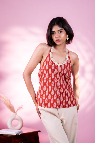 Roohani Rust Kurti