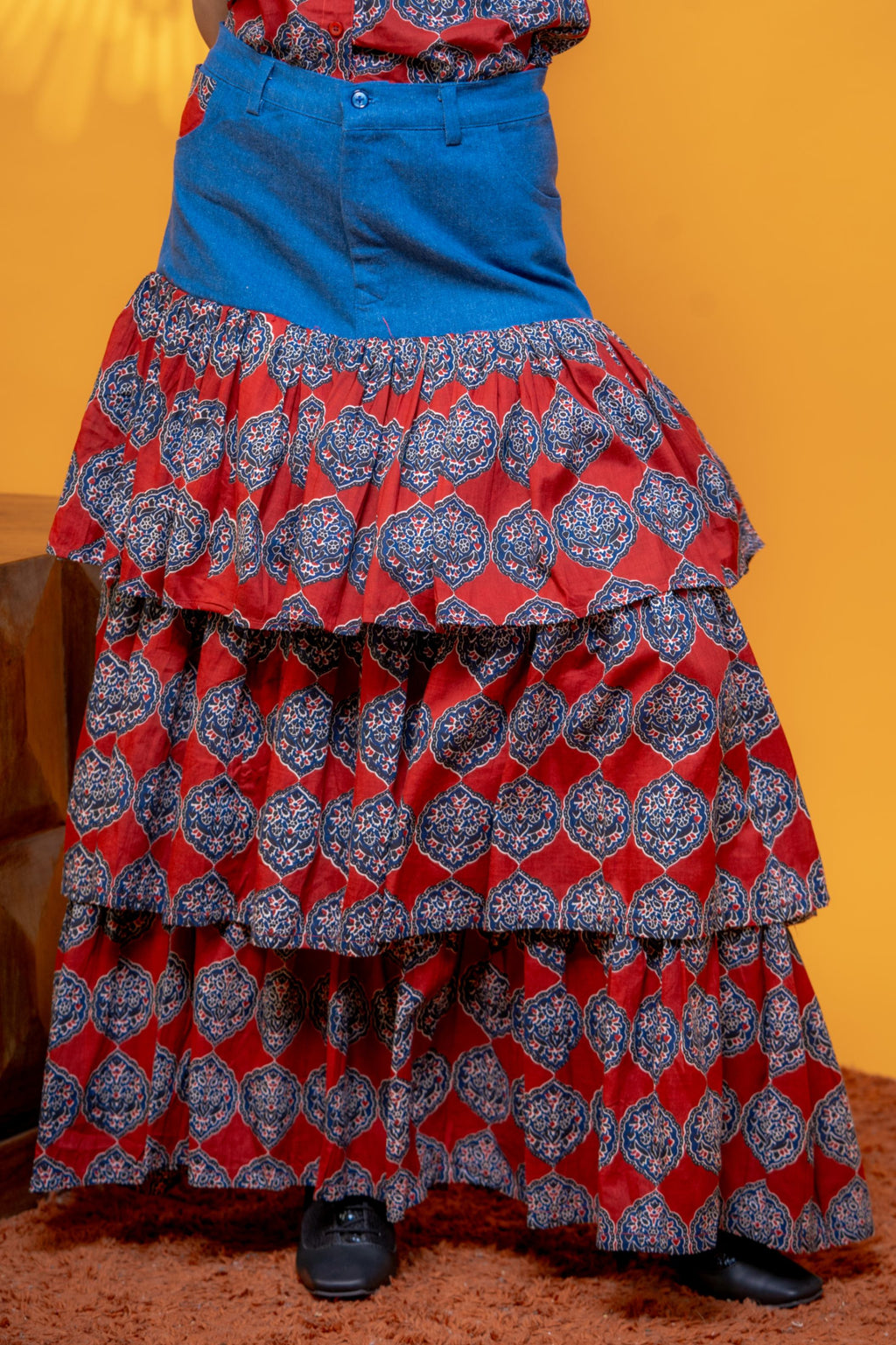 Gulnaar Ajrakh Skirts