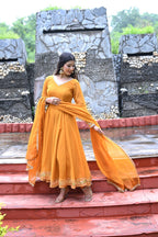Haldi Noor Anarkali Set