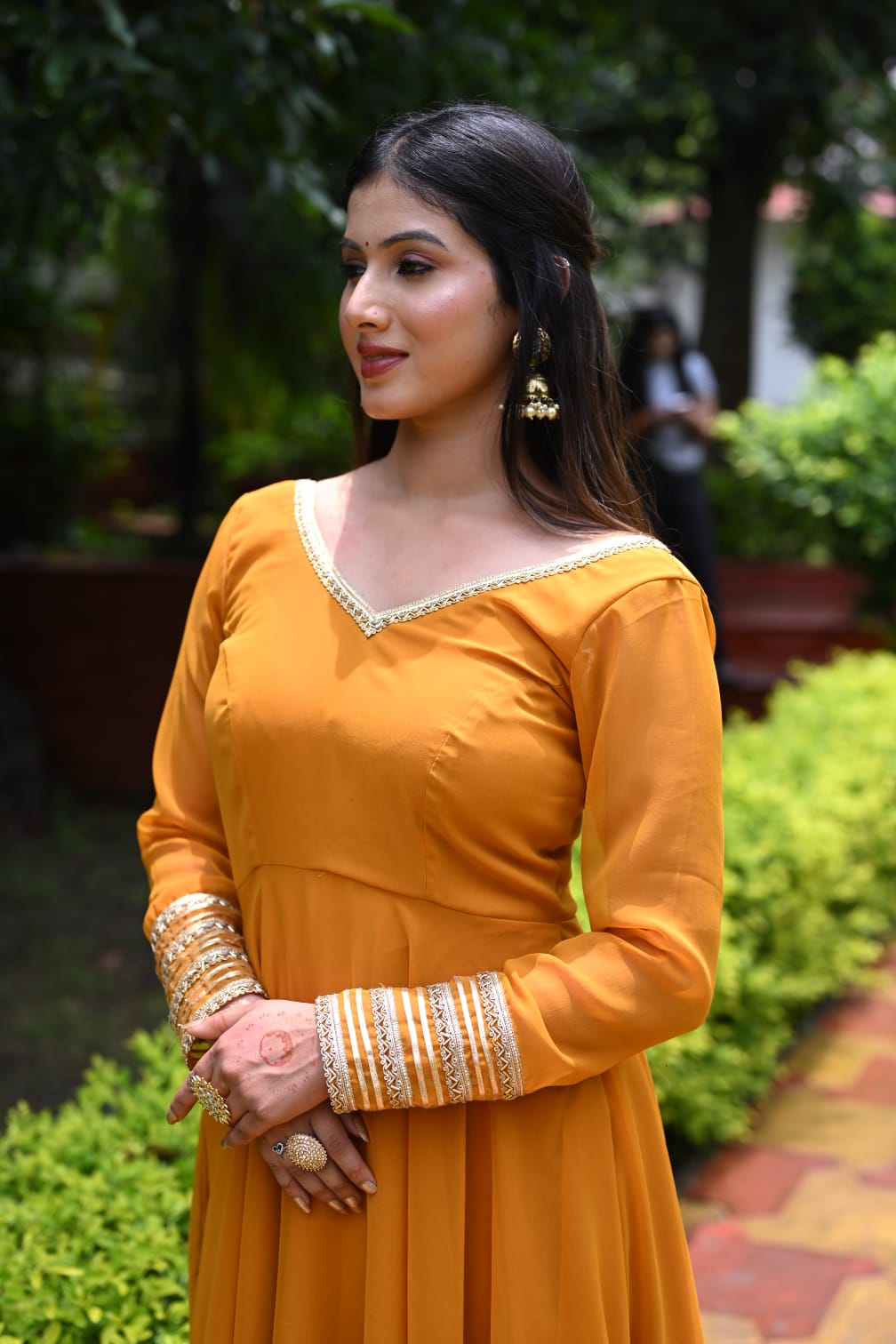 Haldi Noor Anarkali Set