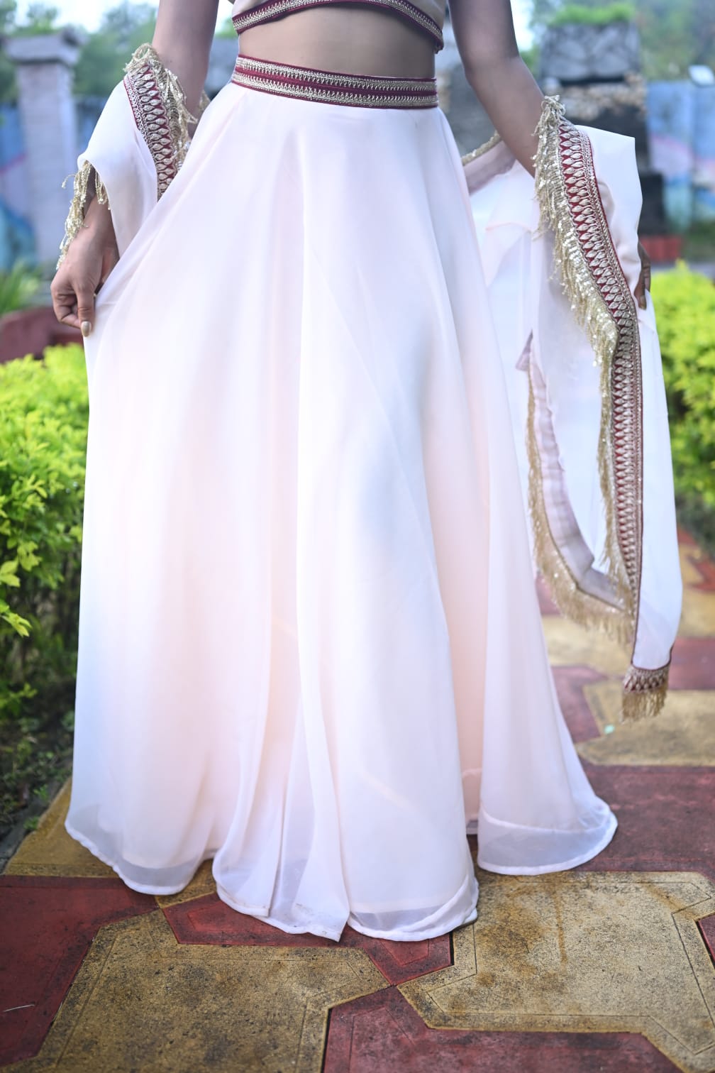 Chandrika Skirt & Cape Set