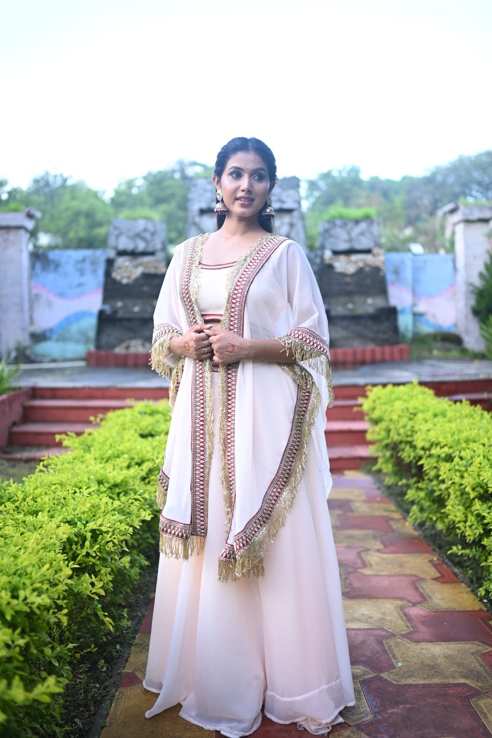 Chandrika Skirt & Cape Set