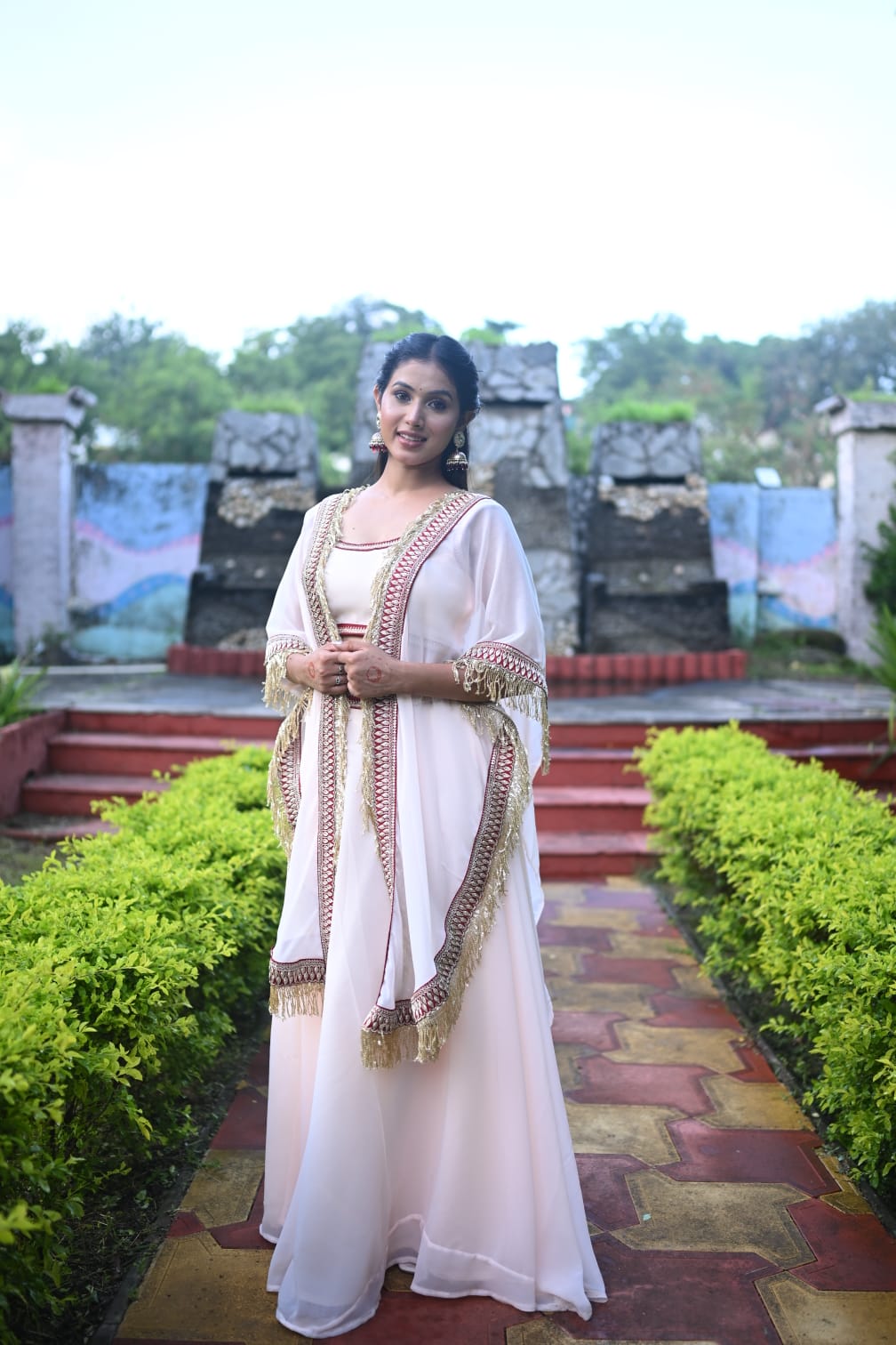 Chandrika Skirt & Cape Set