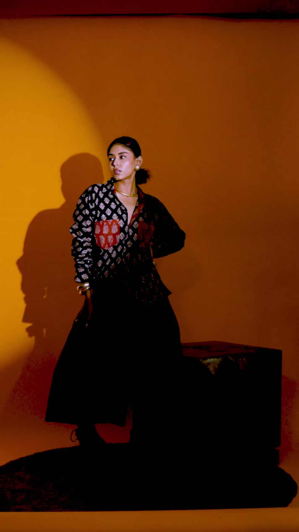 Kalamkari Noir Shirt
